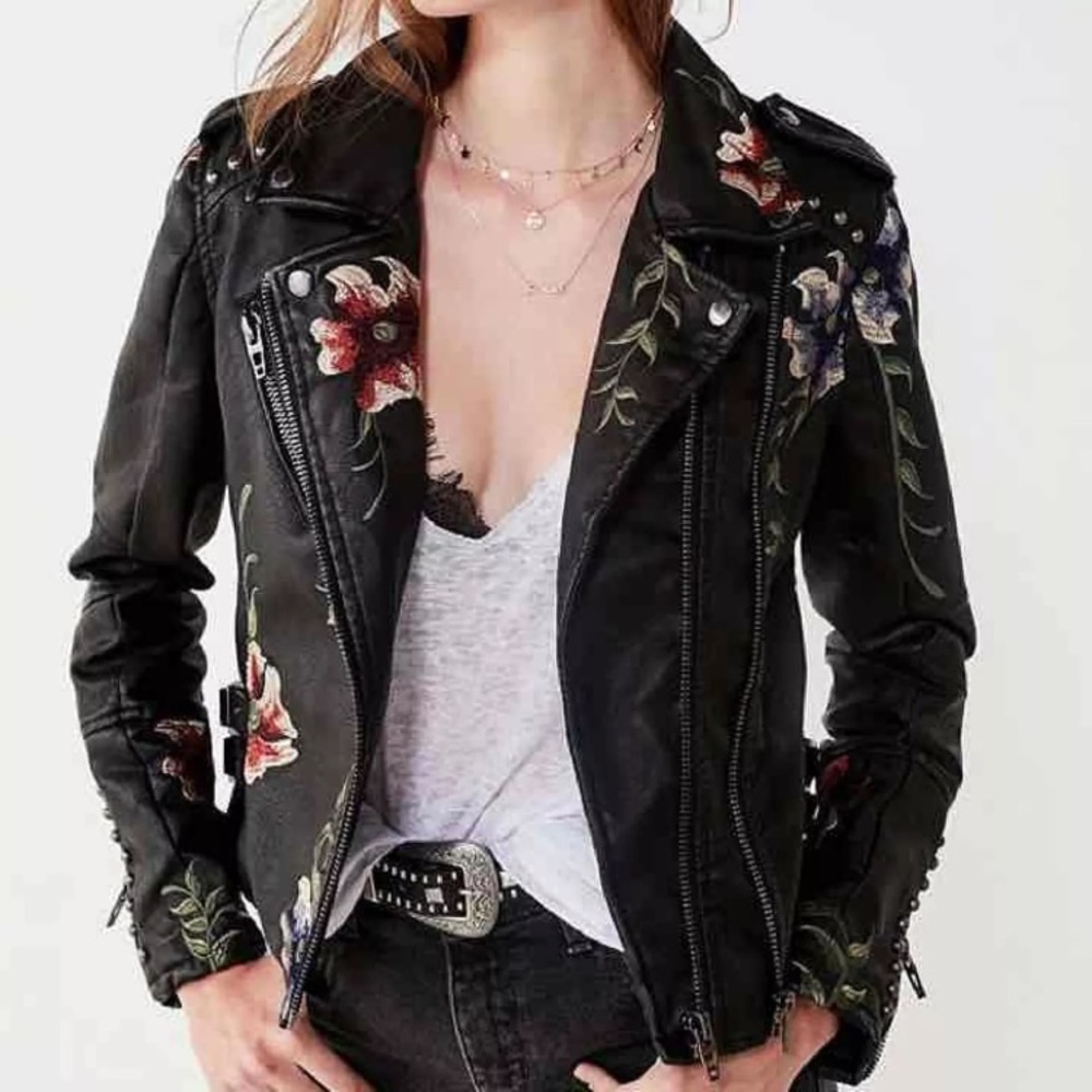 SOLD Blank NYC Floral Embroidered Jacket - Picture 2 of 4